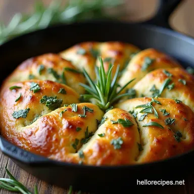 Foolproof Garlic and Rosemary Skillet Bread Recipe