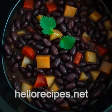 Easy Crock Pot Black Beans: Hearty & Flavorful Family Favorite Recipe Card