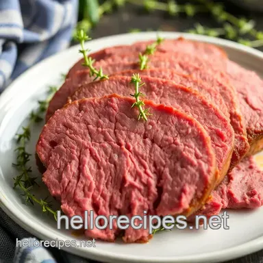 Easy & Juicy Slow Cooked Corned Beef with Fresh Thyme: My Fail-Proof Herb Glazed Method Recipe Card