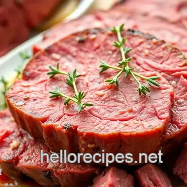 Easy & Juicy Slow Cooked Corned Beef with Fresh Thyme: My Fail-Proof Herb Glazed Method Recipe Card