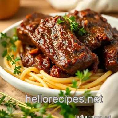 How to Make Slow Cooker Beef Short Ribs with Flavor Like Grandma! Recipe Card