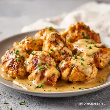 Slow Cooker Chicken and Gravy: Silky Recipe Card