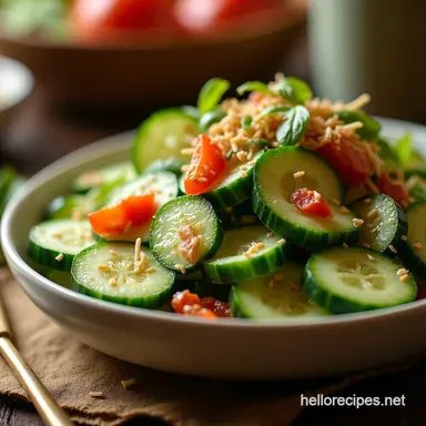 The Ultimate Zingy Smashed Asian Cucumber Salad Recipe Recipe Card