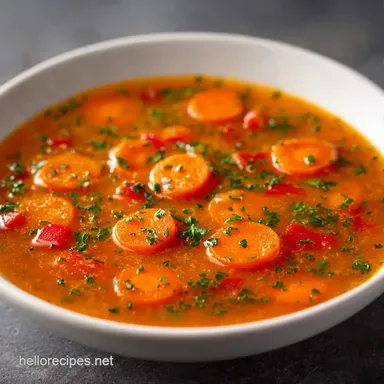 Smoked Paprika Vegetable Soup: 4 Servings Recipe Card