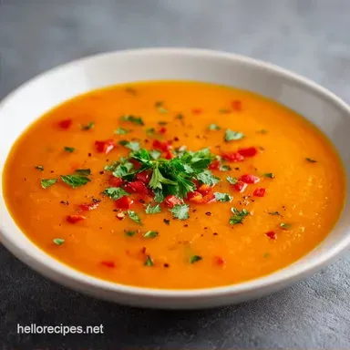 Smoked Paprika Vegetable Soup: 4 Servings