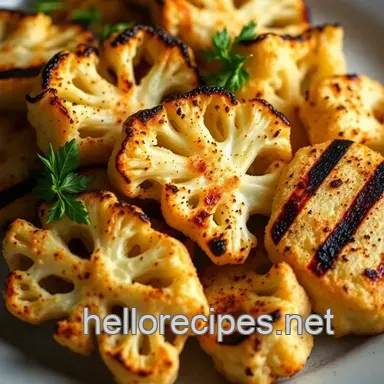 Smoky & Spiced Grilled Cauliflower Steaks – A Family Favourite Recipe Card