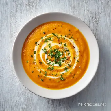 Smooth Roasted Vegetable Soup: Velvety Recipe Card