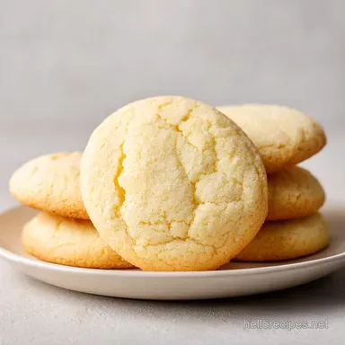 Soft Sugar Cookies IV for 24 Cookies: Velvety and Tender Recipe Card
