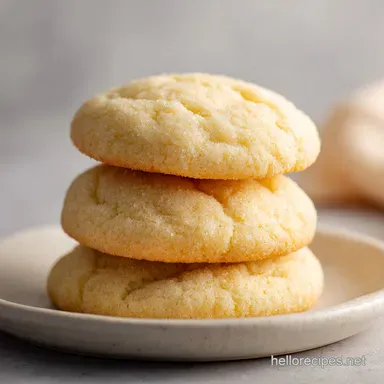 Soft Sugar Cookies IV for 24 Cookies: Velvety and Tender