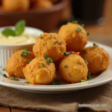 Southern Charm Bites Honey Butter Cornbread Poppers Recipe Card