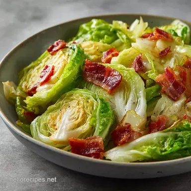 Fried Cabbage with Bacon in 30 Minutes