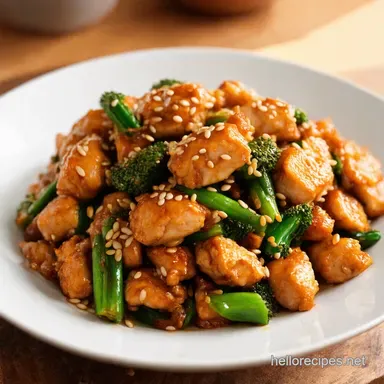 Speedy Sesame Chicken StirFry Easy Gluten Free Dinners Recipe Card