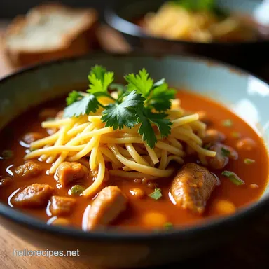 Easy Chicken Pozole Authentic Flavor in Under an Hour Recipe Card