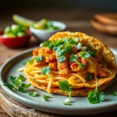 Easy Tostada Recipe: Speedy Weeknight Chicken Tostadas! Recipe Card