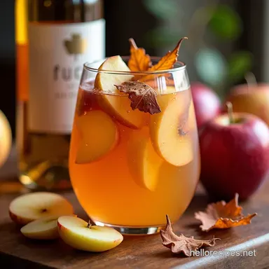 Fall Moscato Sangria Apple Orchard in a Glass Recipe Card