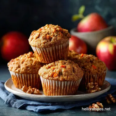 Carrot Apple Muffins Easy Spiced Recipe for a Tender Crumb