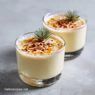 Egg Nog Cocktail: The Velvet Christmas Custard Recipe Recipe Card