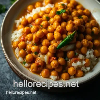Spicy Chickpea Curry: Quick & Easy Chickpea Recipes! Recipe Card