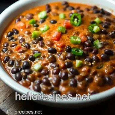 Spicy Southwest Bean Dip Recipe: Quick & Easy! Recipe Card