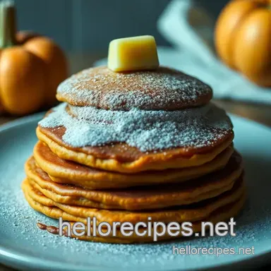 Charming Halloween Breakfast Ideas: Spooky Pumpkin Pancakes Recipe Recipe Card