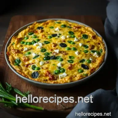 Easy Frittata Recipe: Spring Veggie & Goat Cheese Sunshine! Recipe Card