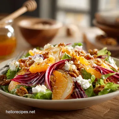 Thanksgiving Salad: Star Turn Harvest Recipe with Maple Vinaigrette Recipe Card