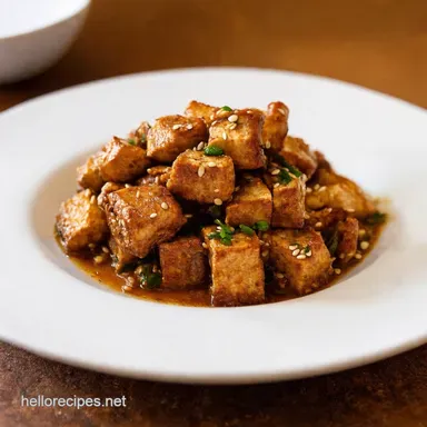 Sticky Ginger Sesame Tempeh A Cracking Good Dish Recipe Card