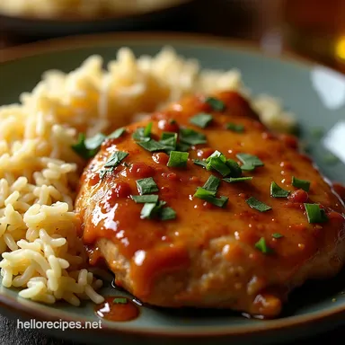 Sticky Tangy Honey Mustard Chicken with Perfect Fluffy Rice Recipe Card