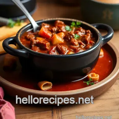 My Grandmother's Hearty Stovetop Beef Chili - Quick Comfort in a Bowl Recipe Card