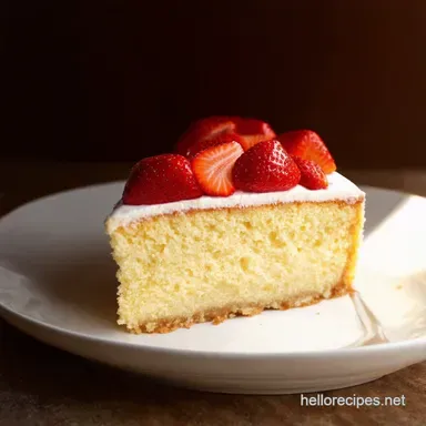 Vanilla Cake with Fresh Strawberry Summer Dream Recipe Card