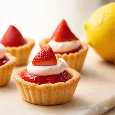 Strawberry Mascarpone Tartlets with Lemon A Zesty Dream Recipe Card