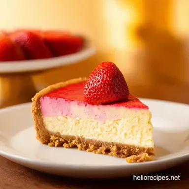 Strawberry Cheesecake A Slice of Summer Delight Recipe Card