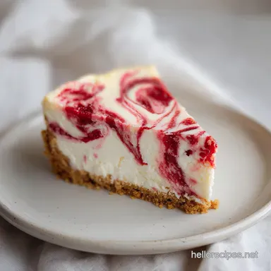 Strawberry Swirl Cheesecake: Velvety Recipe Card