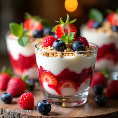 Summer Berry Parfaits Fun Summer Desserts Eton Mess Style Recipe Card