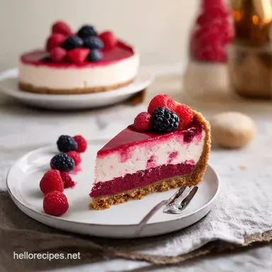 Indulge in No Bake Berry Cheesecake Summer Dream Recipe Recipe Card