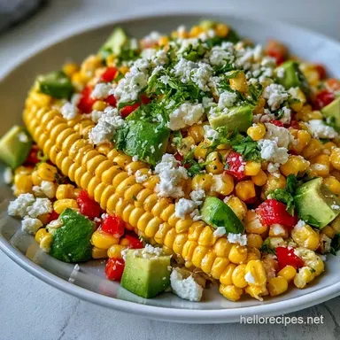 Summer Corn Salad Side in 15 Minutes Recipe Card