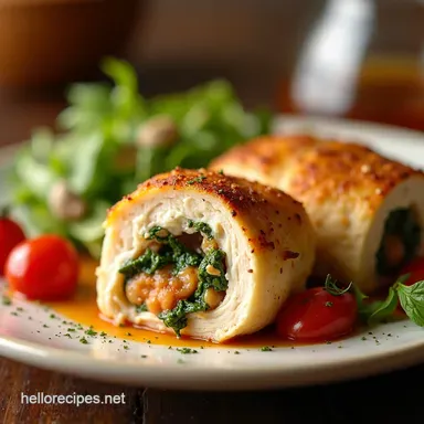Mediterranean Stuffed Chicken Breast Easy Greek Island Flavors Recipe Card