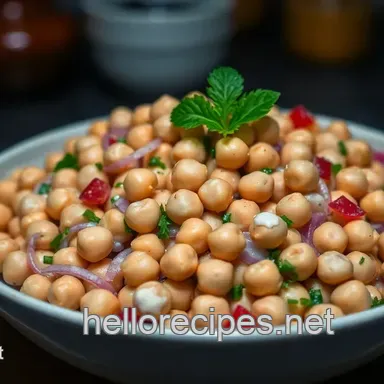 Sunshine Chickpea Salad Recipe: Your New Lunchtime BFF Recipe Card