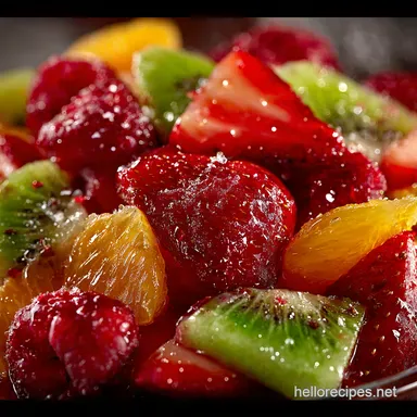 Easy Fruit Salad Refresh Sunshine in a Bowl Recipe Card