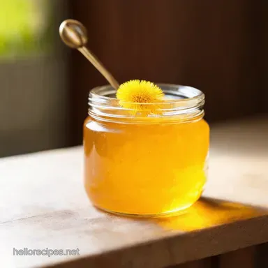 Sunshine in a Jar My Homemade Dandelion Jelly Recipe Recipe Card