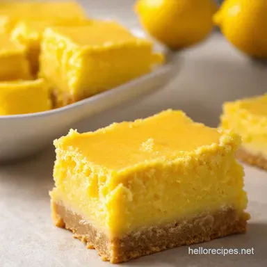 Sunshine Lemon Bars A Zesty Perfectly Balanced Classic Recipe Card