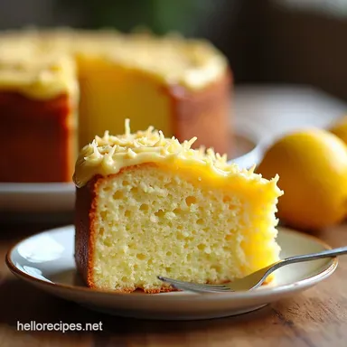 Easy Spring Desserts Sunshine Lemon Poppy Seed Cake Recipe Recipe Card