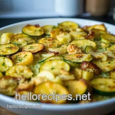 Sunshine Summer Squash Gratin: Easy Summer Squash Recipes! Recipe Card
