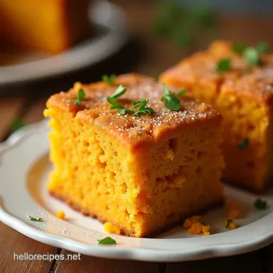 Sweet Potato Cornbread My Moist Easy Southern Recipe Recipe Card