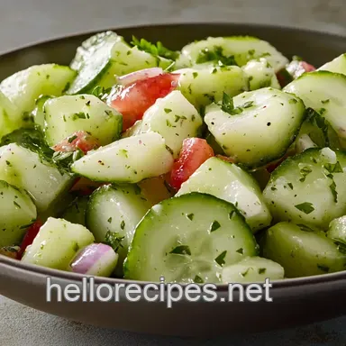 Grandma' s Sweet & Tangy Cucumber Salad Recipe