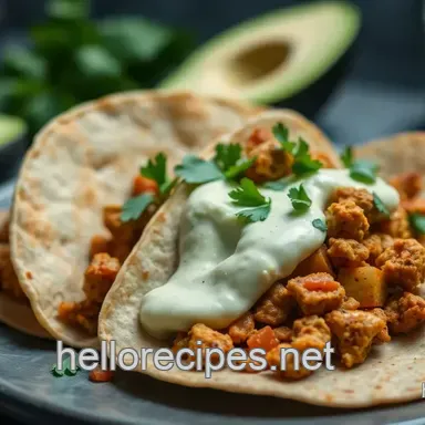 Tempeh Tacos with Spicy Avocado Cream: Easy Tempeh Recipes