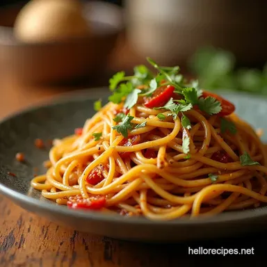 15Minute Takeaway Triumph Easy Authentic Lo Mein Recipe Card