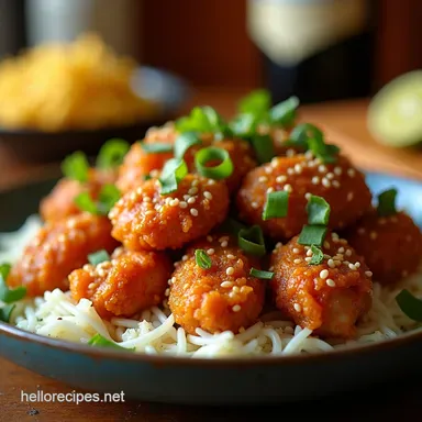 Easy Crispy Sesame Chicken Recipe 25Min Sticky Fakeaway Crunch Recipe Card