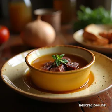 Best Bone Broth Recipe SlowSimmered Beef Gold Recipe Card