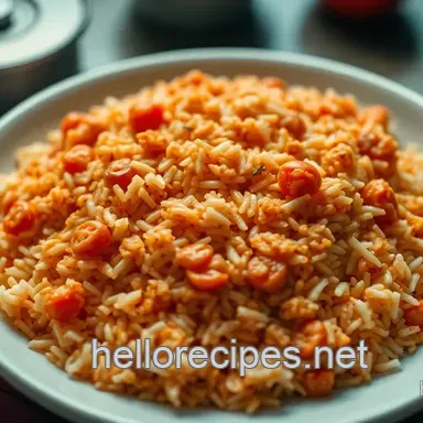 Best Damn spanish rice recipe? Get Fluffy Arroz Rojo! Recipe Card